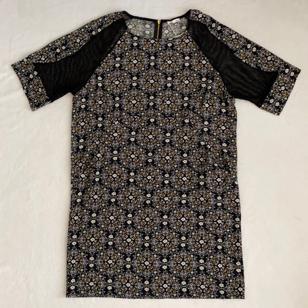 {NWT} Weston Wear | Luella Boho Medallion Mesh Shift Dress Pockets $185 Anthro L